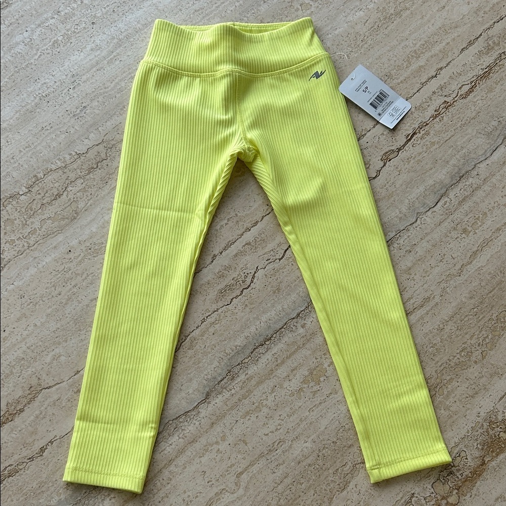 NEW 🆕 Athletic Works Kids Yellow Leggings 14-16 years
